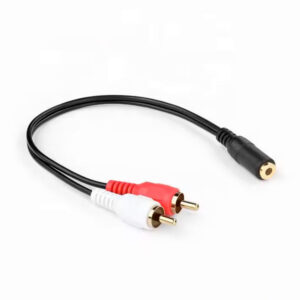 AUX 3,5mm naar 2-RCA Tulp kabel