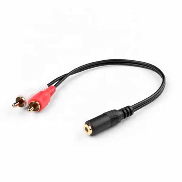 AUX 3,5mm naar 2-RCA Tulp kabel - Afbeelding 2