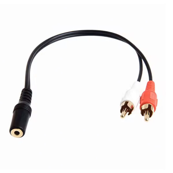 AUX 3,5mm naar 2-RCA Tulp kabel - Afbeelding 3