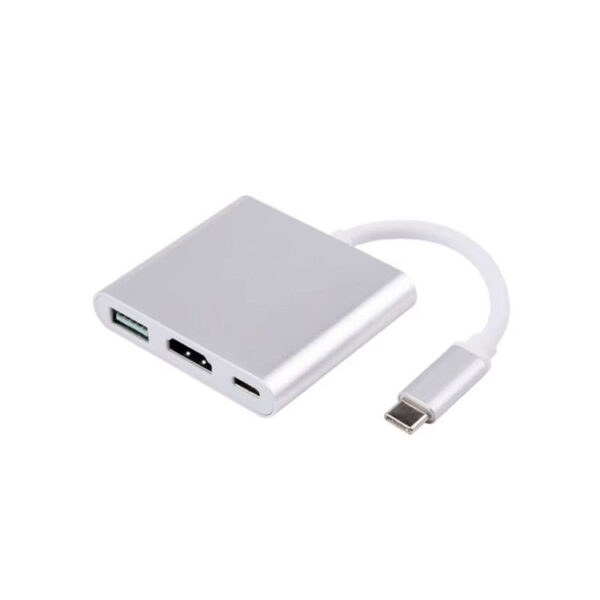 USB C Adapter - USB C naar HDMI, USB 3.0 en USB C - 3 in 1 - Afbeelding 2