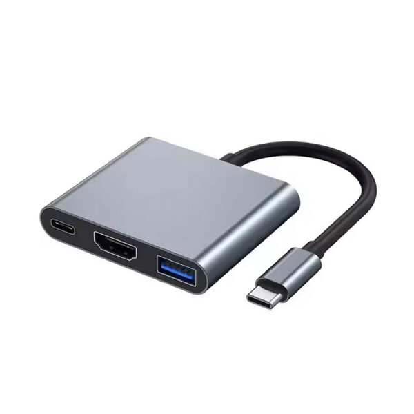 USB C Adapter - USB C naar HDMI, USB 3.0 en USB C - 3 in 1 - Afbeelding 3
